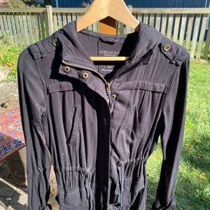 Aeropostale cotton jacket with hood.